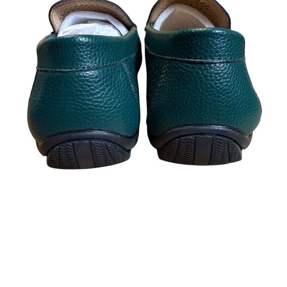 Montique Men's Green Weave Pattern Fashion Loafers Shoes Size 9.5 S22 - Picture 4 of 5